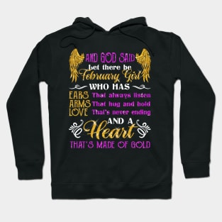 Awesome February Girl T shirt Gift Birthday Hoodie